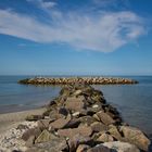 Steinmole in der Ostsee