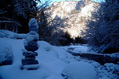 Steinpyramide am Königssee...