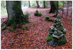 Steinpyramide im Fichtelgebirge