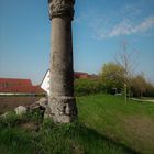 Steinsäule am Ortsrand von Dinkelsbühl