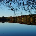 Steinsee im Herbst mit Schaukel