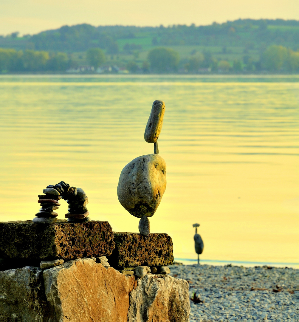 Steinskulpturen am Bodensee