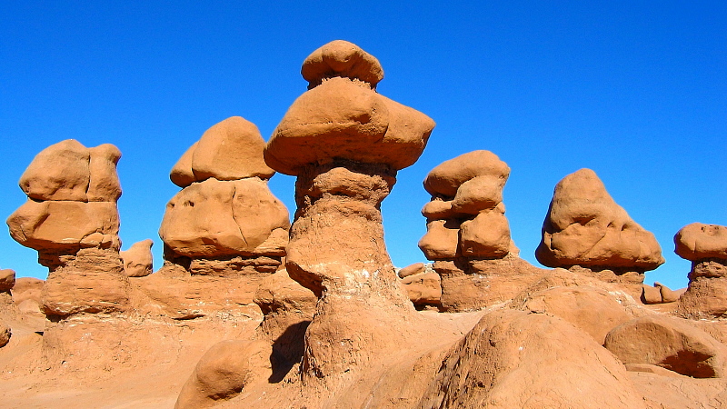 Steinskulpturen in Goblin Valley