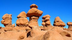 Steinskulpturen in Goblin Valley