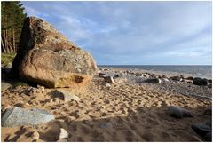 Steinstrand in Lettland