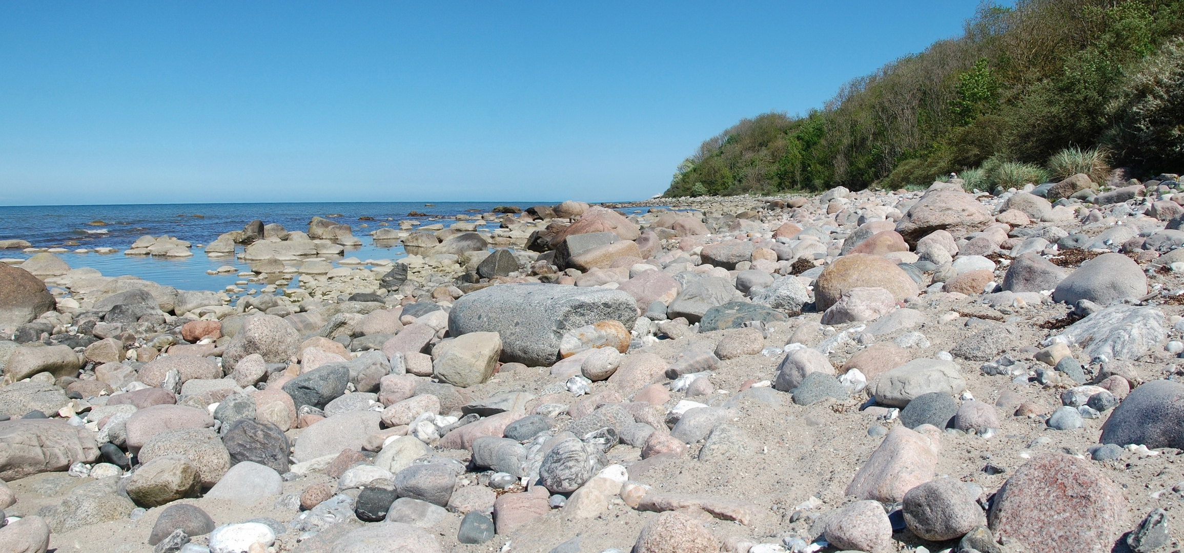 Steinstraße auf Hiddensee.