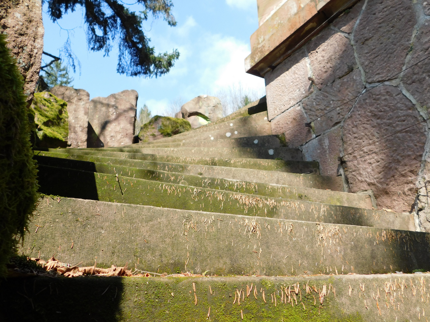 Steintreppe am Schloß