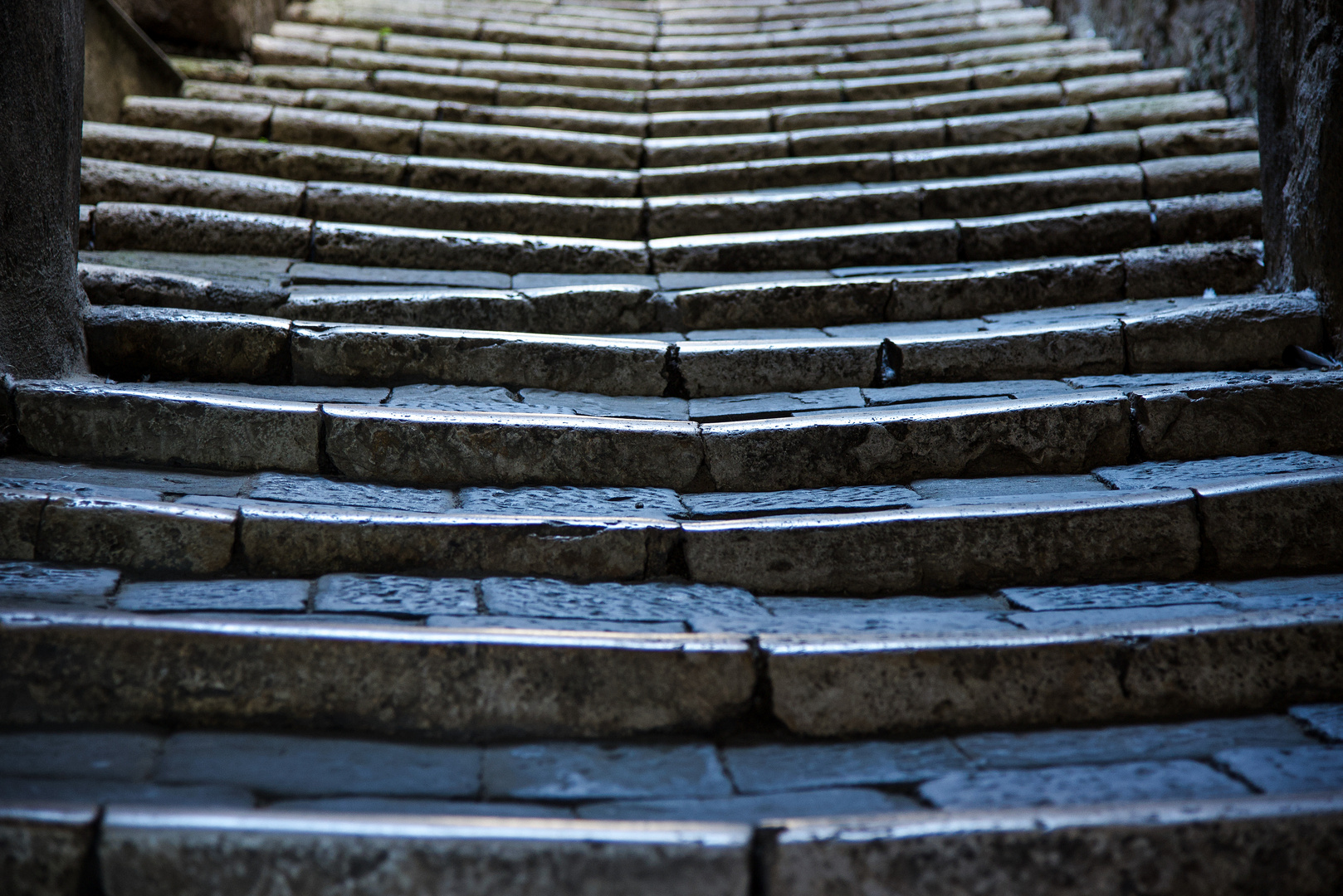 Steintreppe in Pitigliano, Toscana