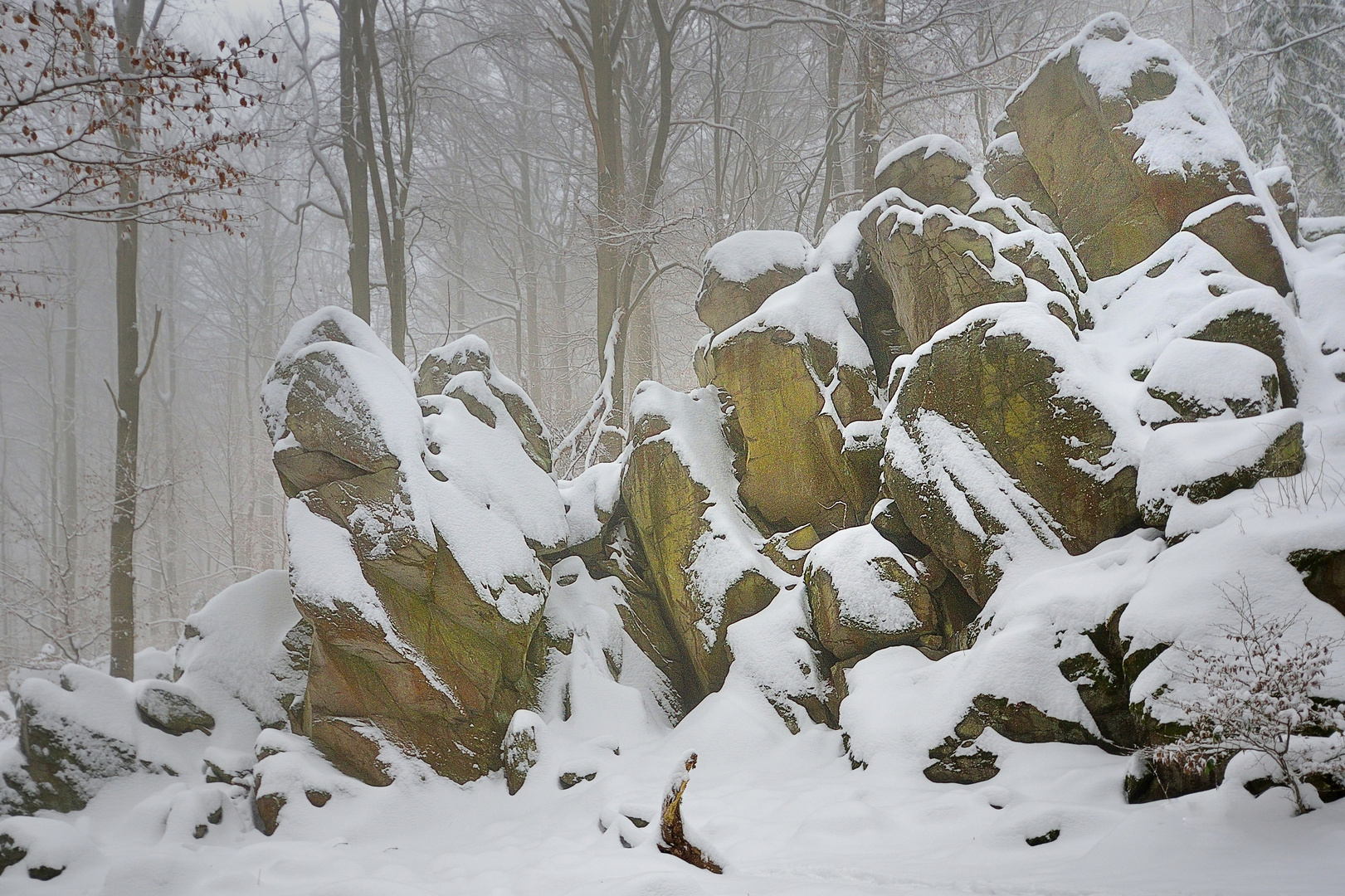 Steinwand - im Winter 1