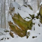 Steinwand - im Winter 2