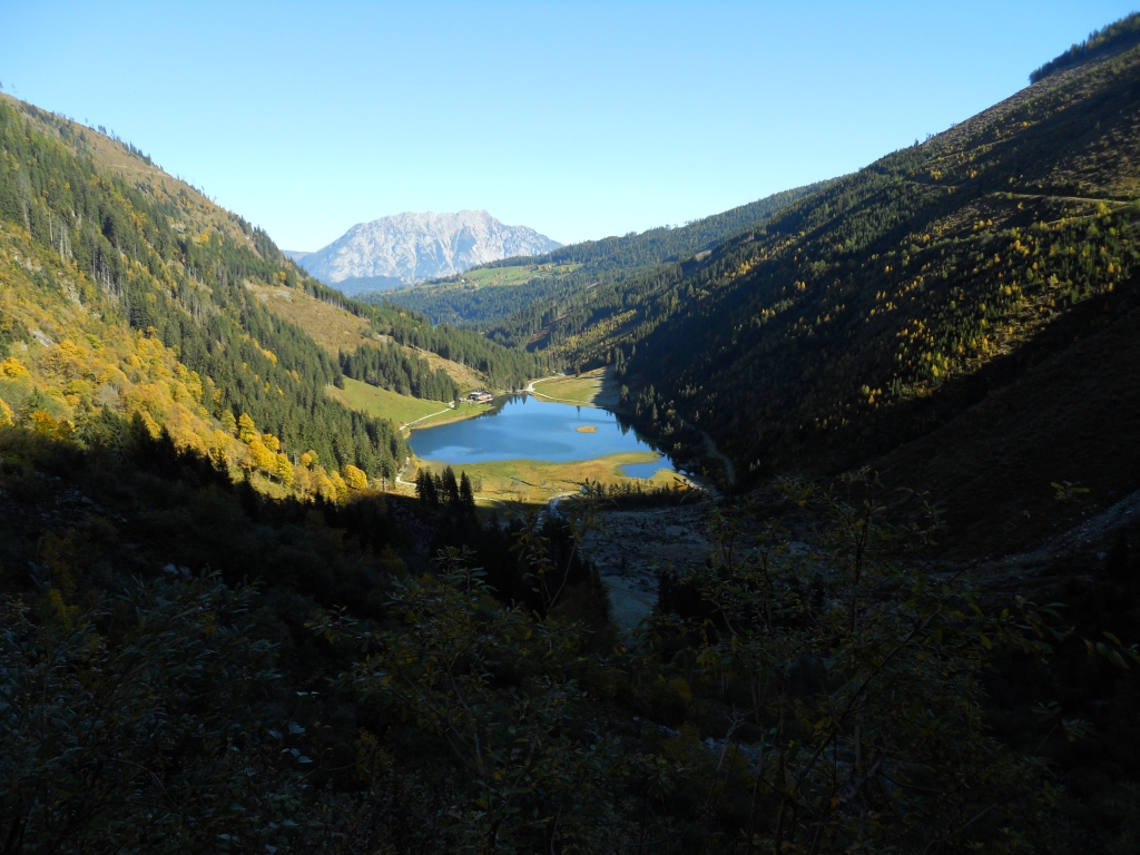 Steirischer Bodensee beim Aufstieg zur Wödlhütte