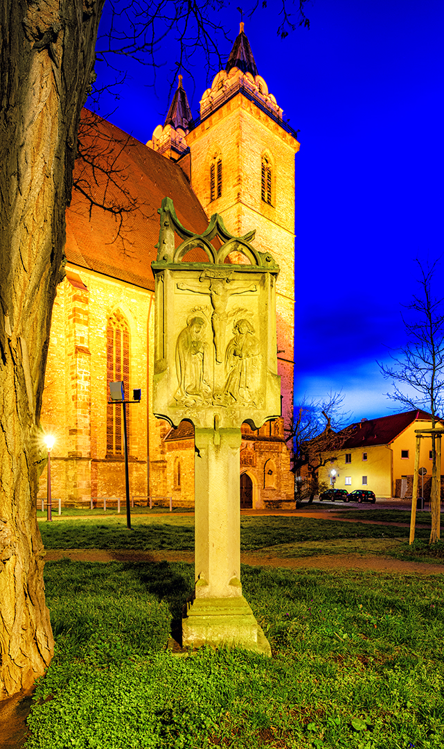 Stele an der St. Johanniskirche...