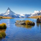 Stellisee bei Zermatt und Matterhorn