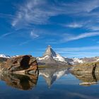 Stellisee mit Sicht auf das Matterhorn - Wallis - Schweiz