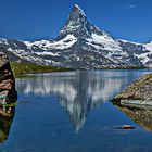 Stellisee ,oberhalb Zermatt mit Matterhornblick