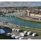 Stellplatz am Hafen von Dieppe ...