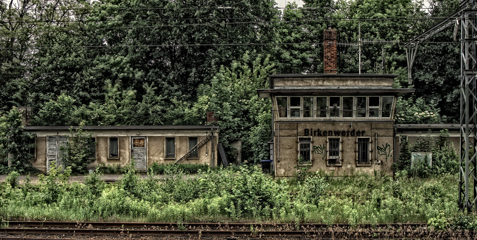 Stellwerk am Bahnhof Birkenwerder