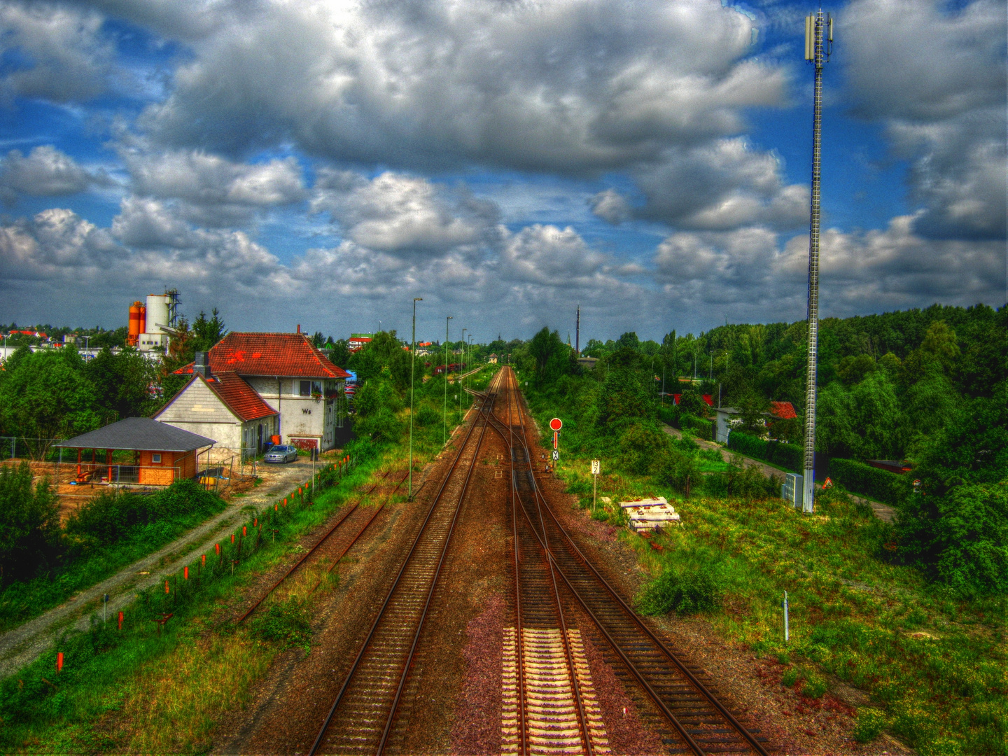 Stellwerk Wolfenbüttel in HDR und Tonemapping