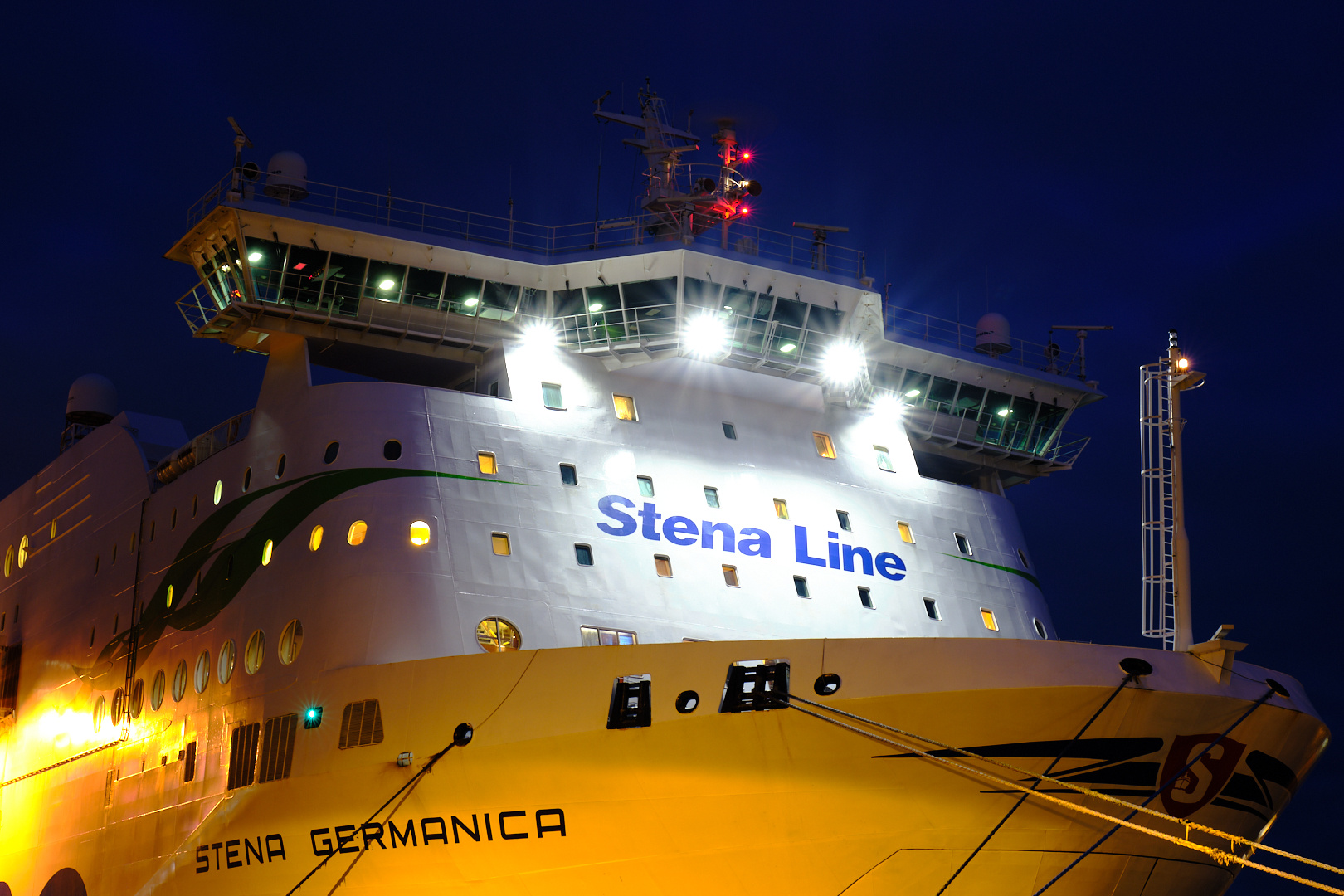 Stena Germanica bei Nacht