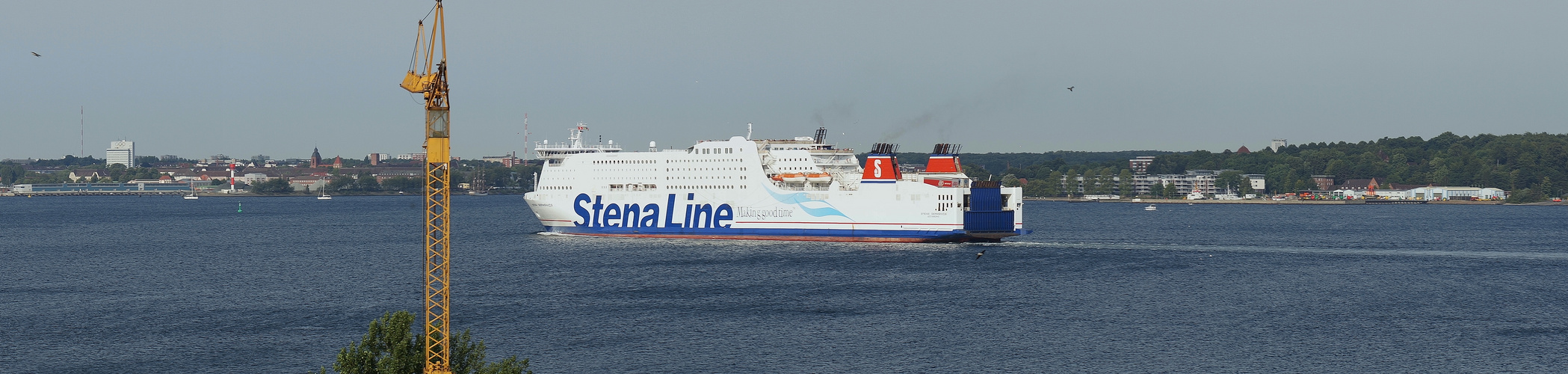 Stena Germanica läuft am 20.07.14 in Kiel ein