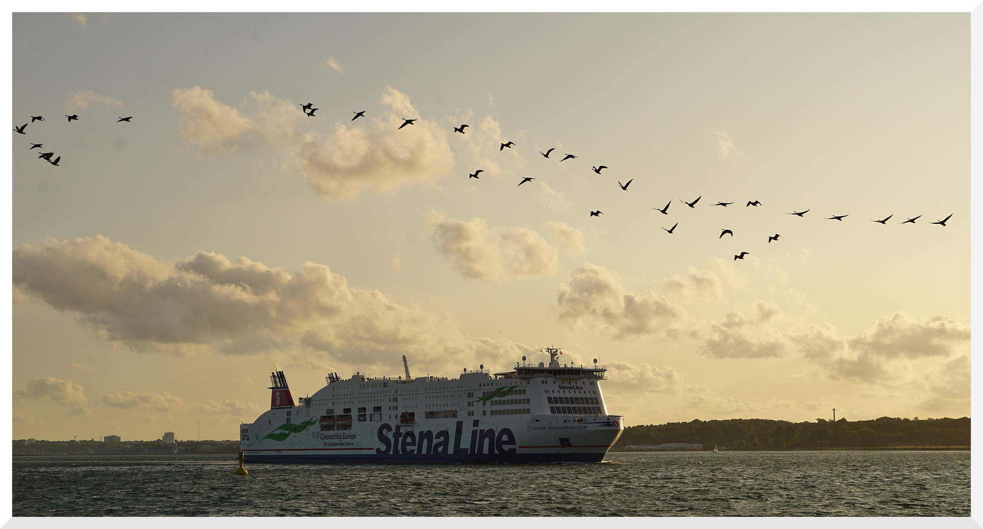 Stena Scandinavica verlässt die Kieler Bucht