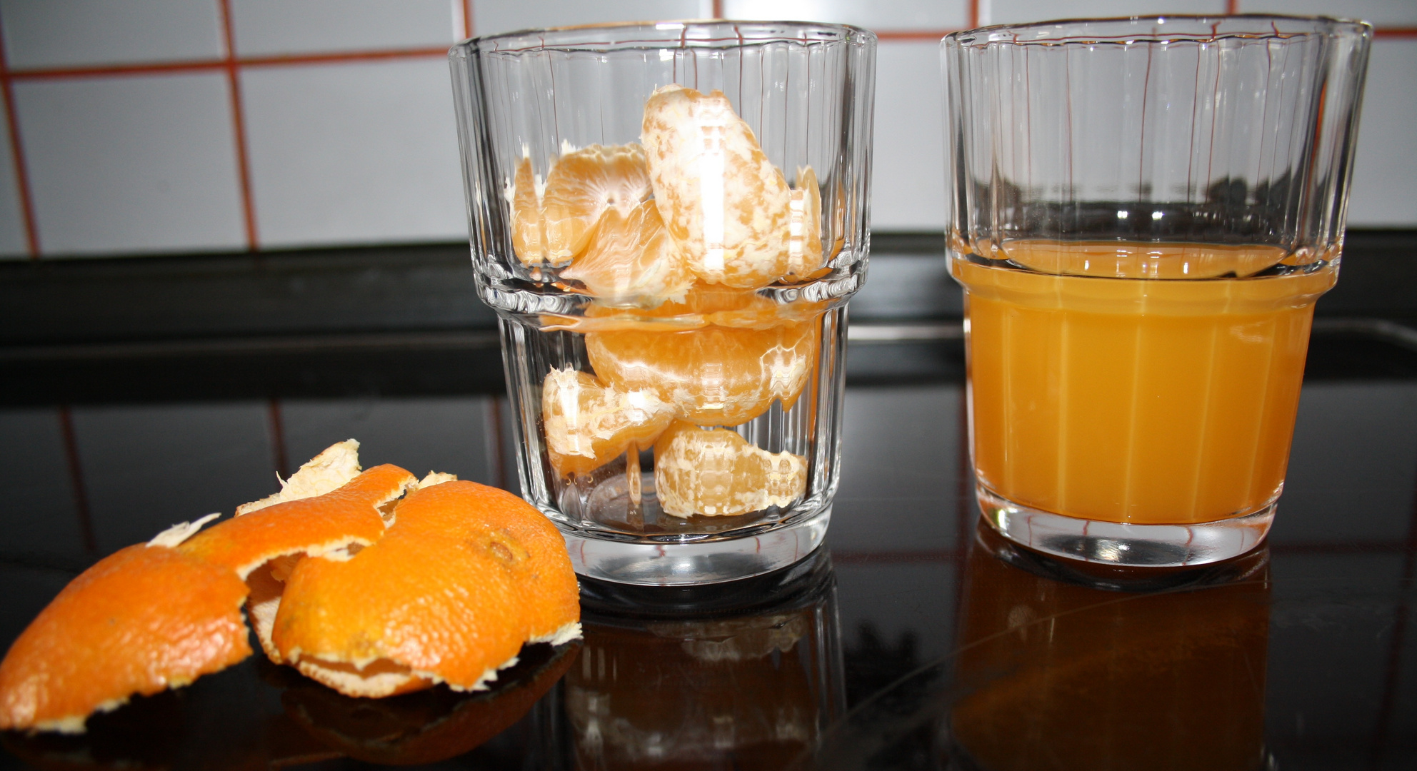 Step by Step - Home-made Orange Juice.