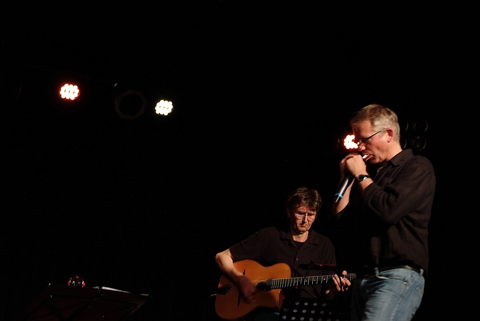 Stephan Pazalai und Martin Blohm # Martin Blohm und Band im „Hallenbad“ -Kultur am Schachtweg