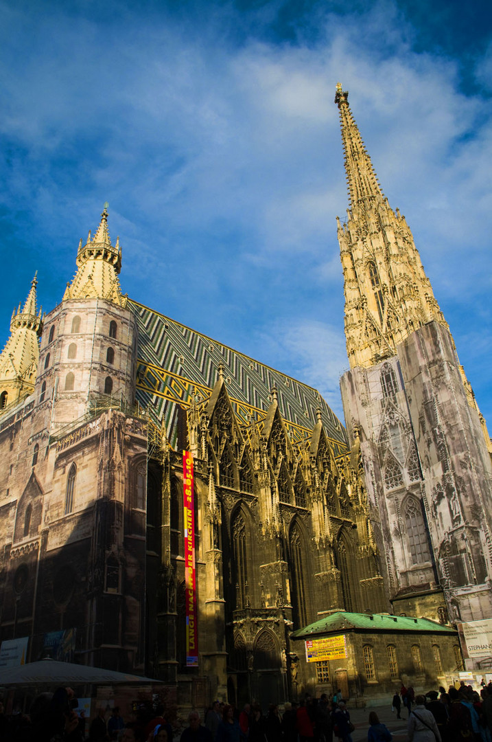 Stephansdom in Wien im Abendlicht