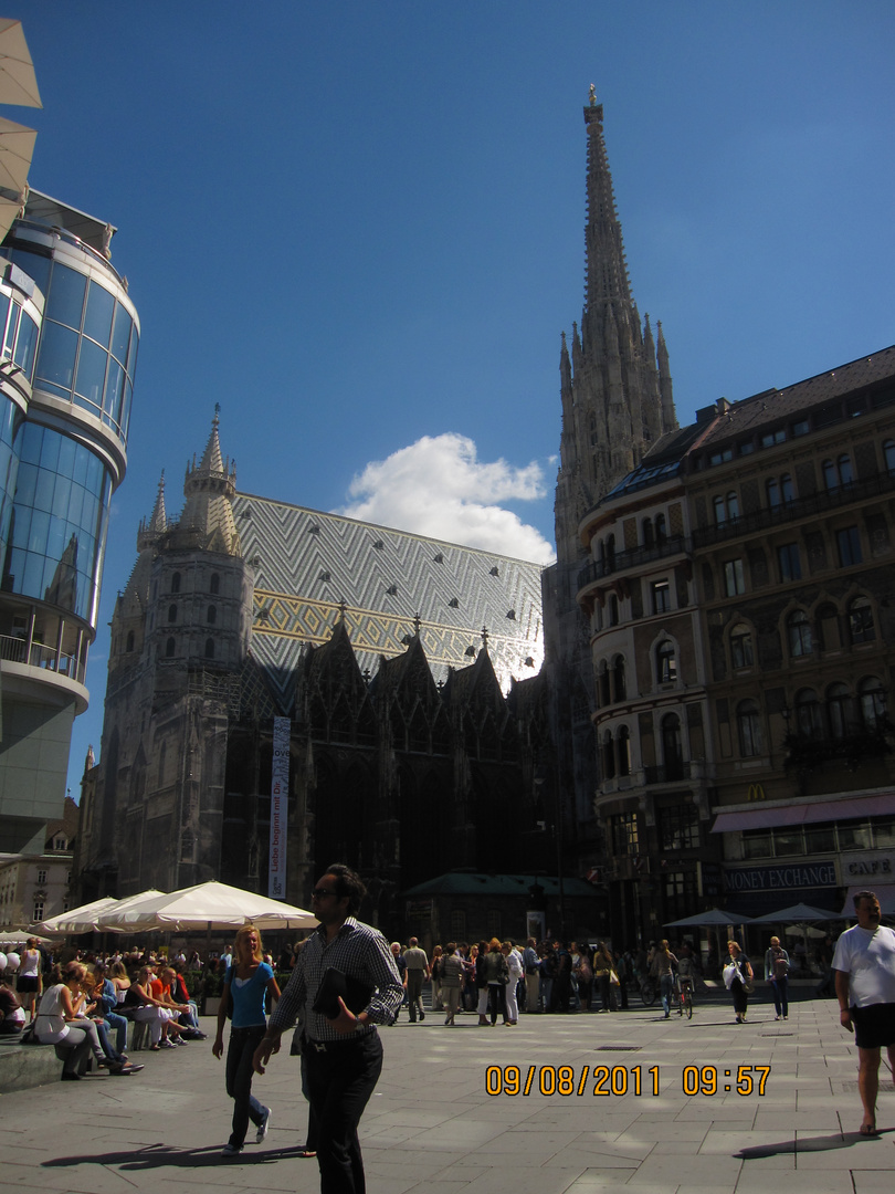 Stephansdom vom Stock im Eisenplatz gesehen