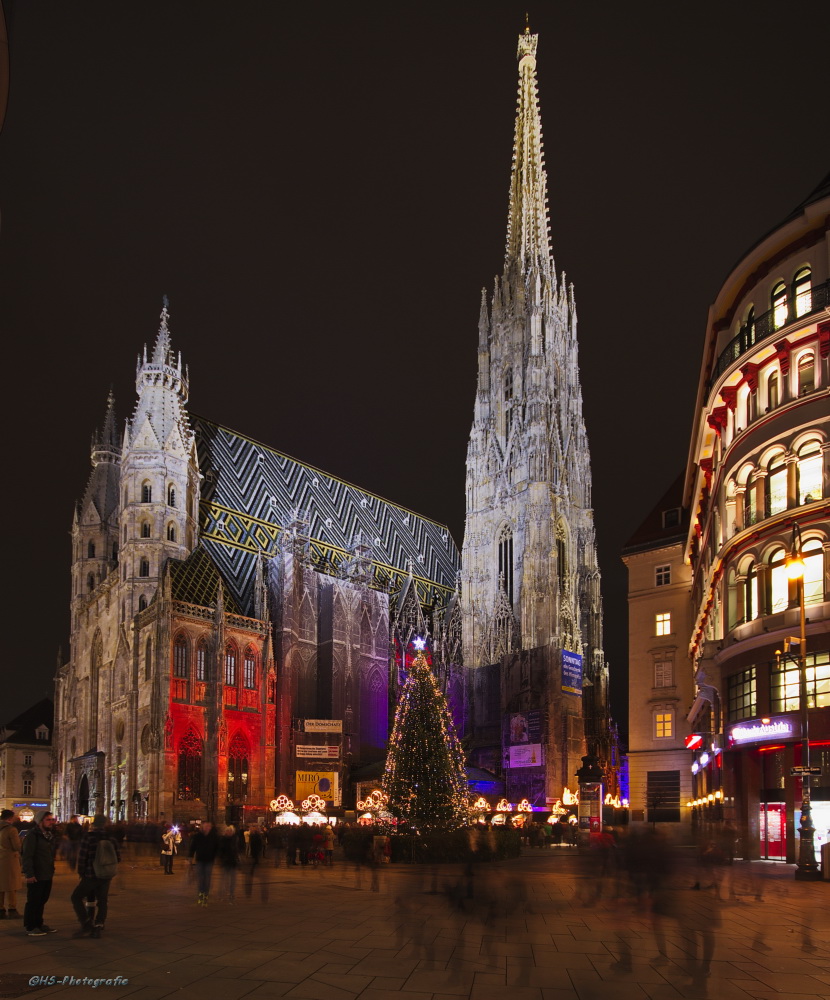 Stephansdom Wien bei Nacht