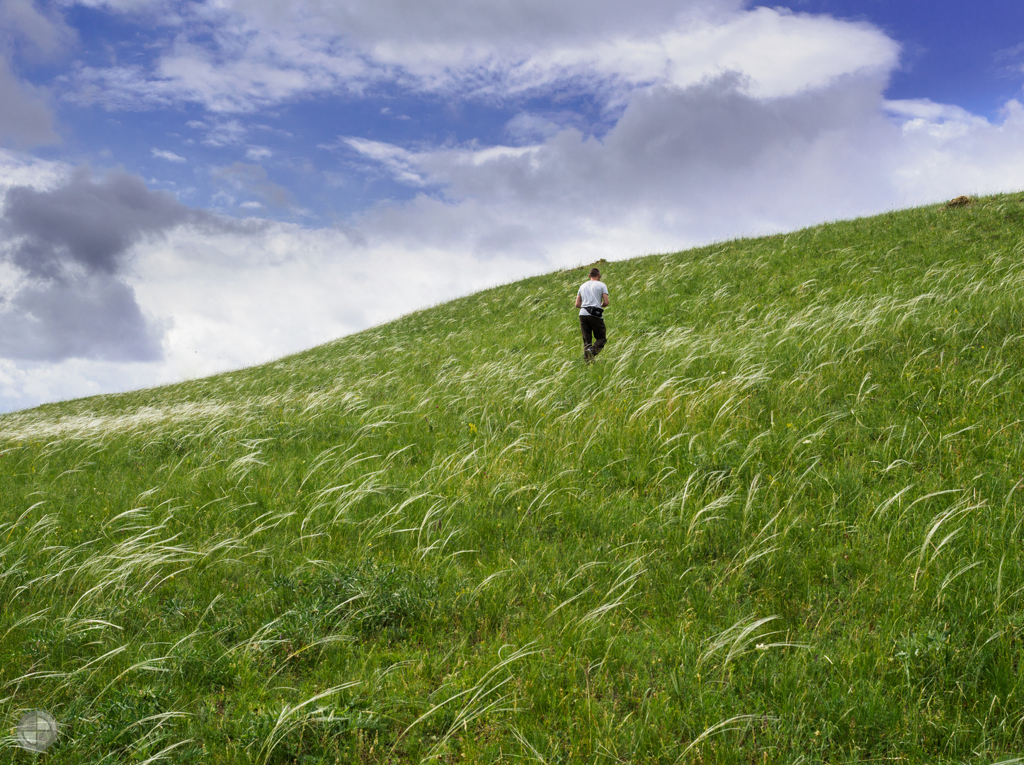 Steppenlandschaft in Georgien