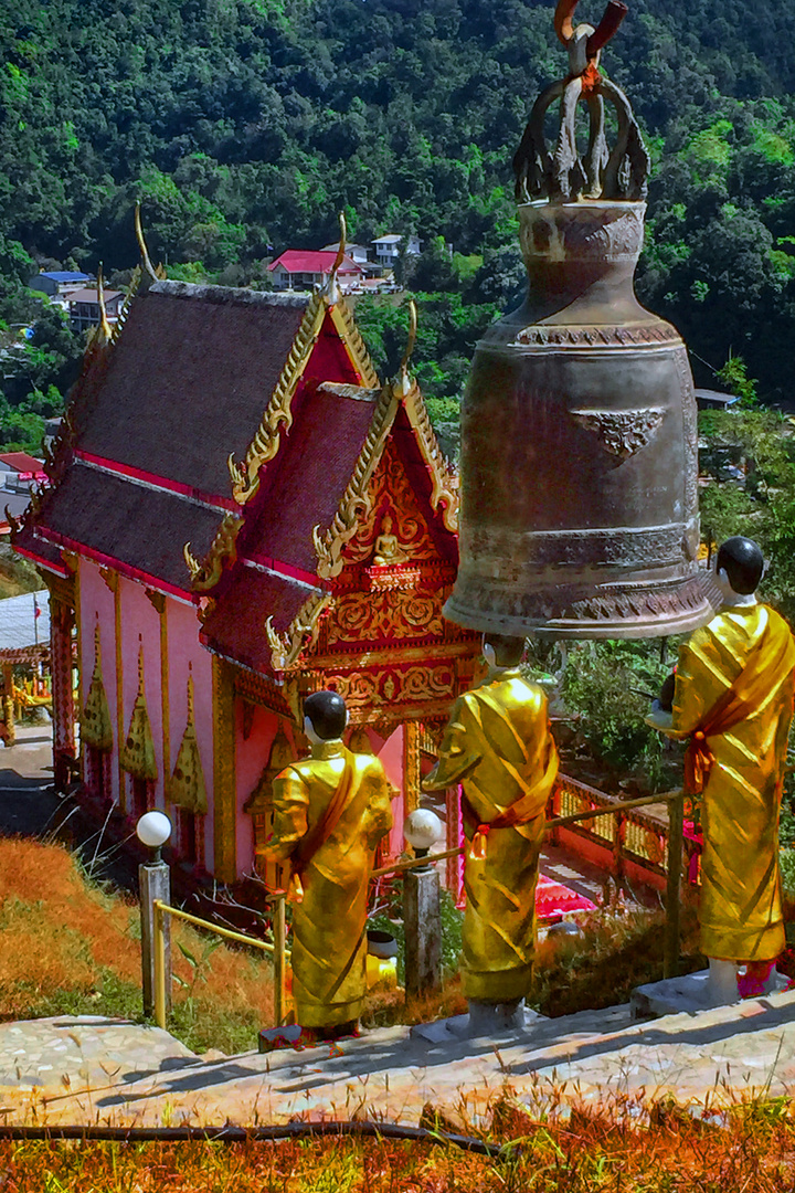 Steps up to the temple complex