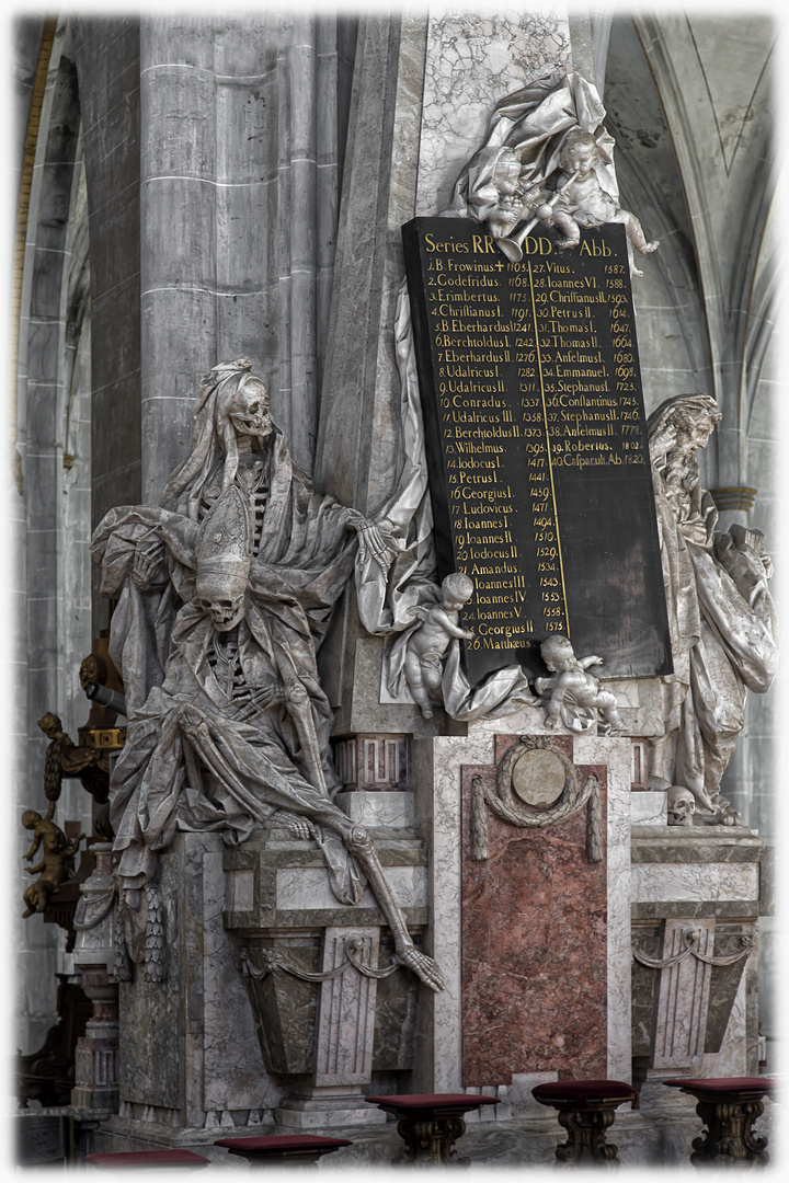 Sterbetafel im Münster von Salem