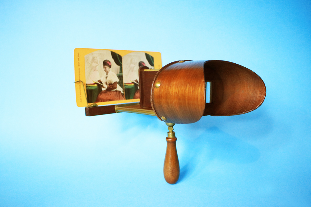 Stereo Bildbetrachter Wood & Brass - Baujahr 1895 - Fotograf - Martin Fürstenberg