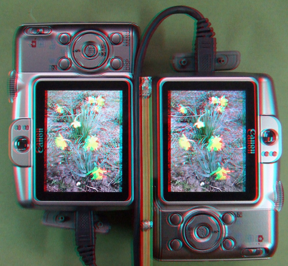 Stereogespann als 3D-Betrachter (Stereo Rig used as 3D-Viewer)