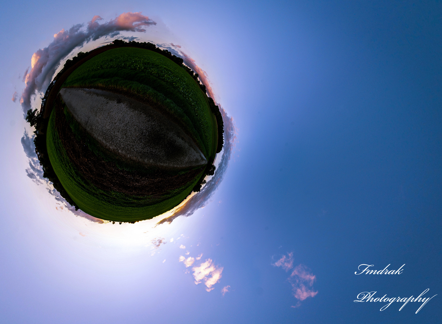 Stereographic Sunset