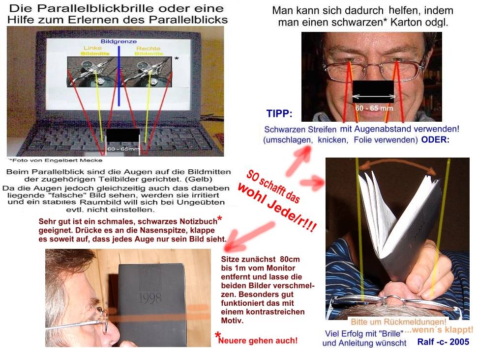 Stereos im Parallelblick sehen - verbesserte Anleitung