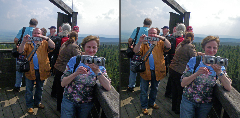 Stereotypen auf dem Idarkopf-Aussichtsturm