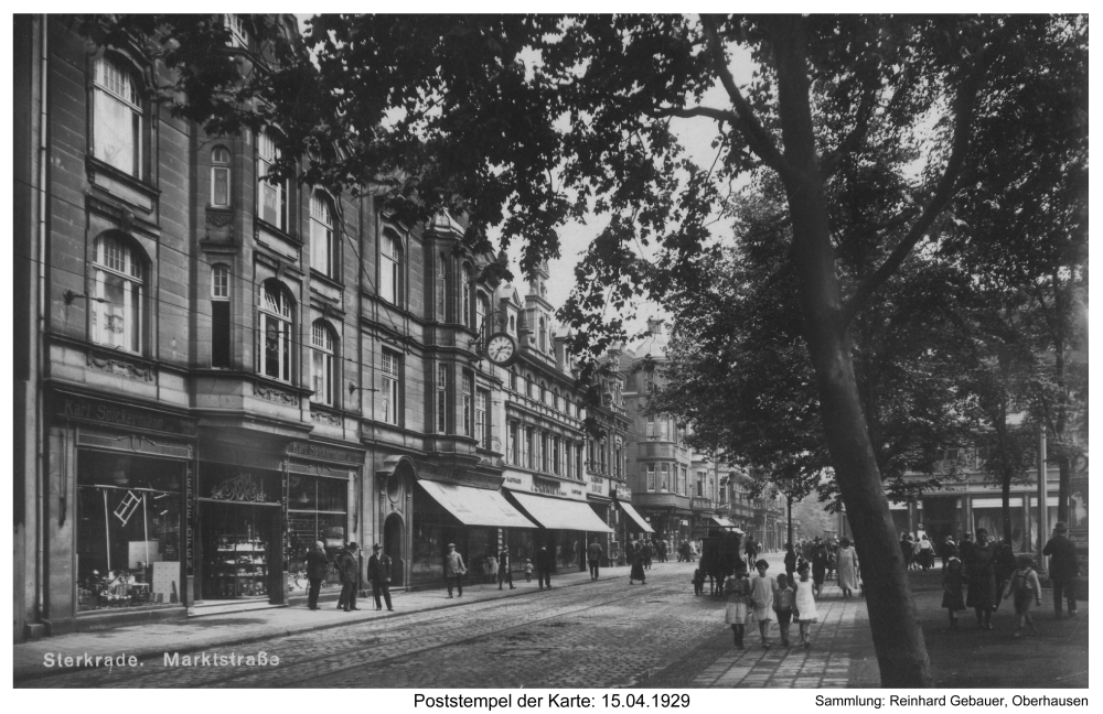 Sterkrade, Marktstraße, um 1928