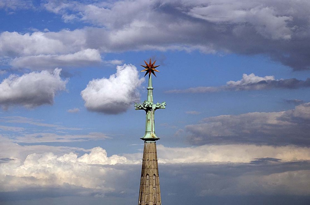 Stern auf Himmel