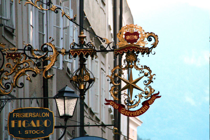 "Stern"-Schild in der Getreidegasse