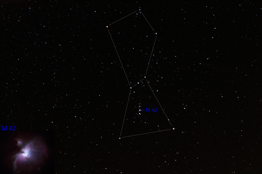 Sternbild Orion mit M42 (Orionnebel) Foto & Bild astrofotografie, himmel & universum, astro