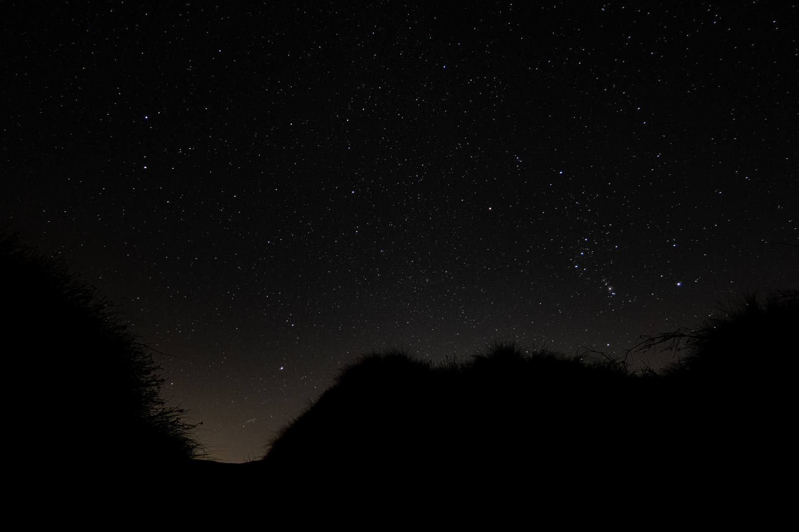 Sternbild Orion über Dünen