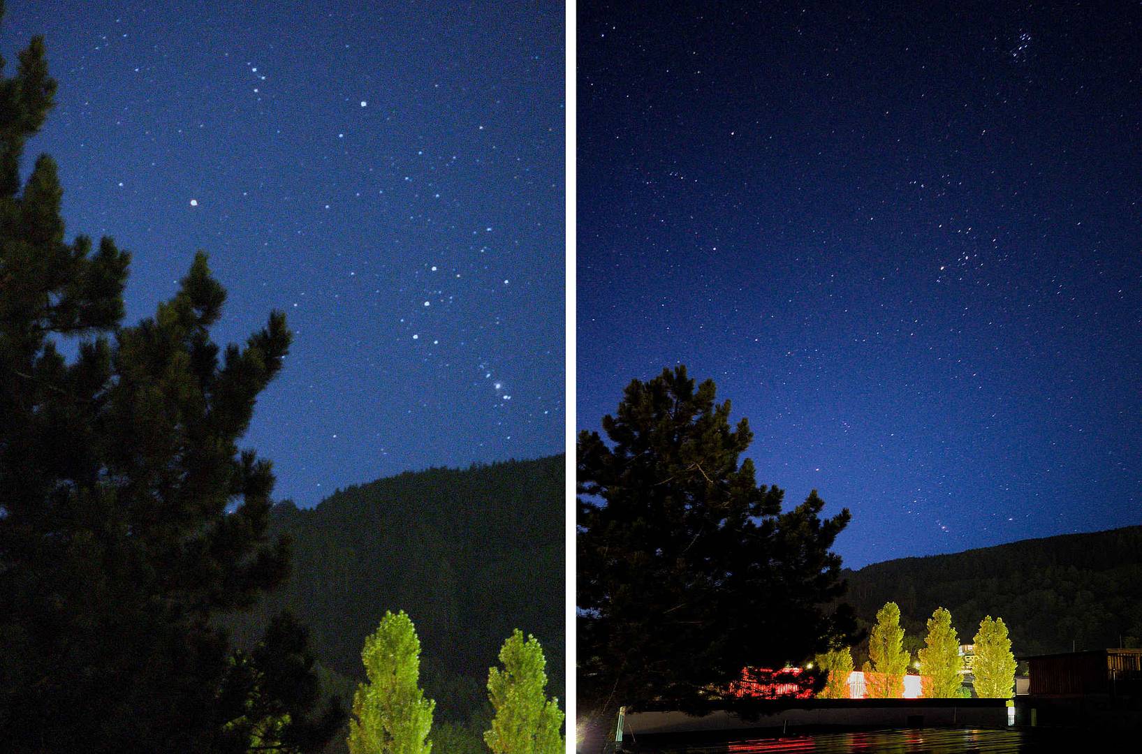 Sternbilder Stier und Orion