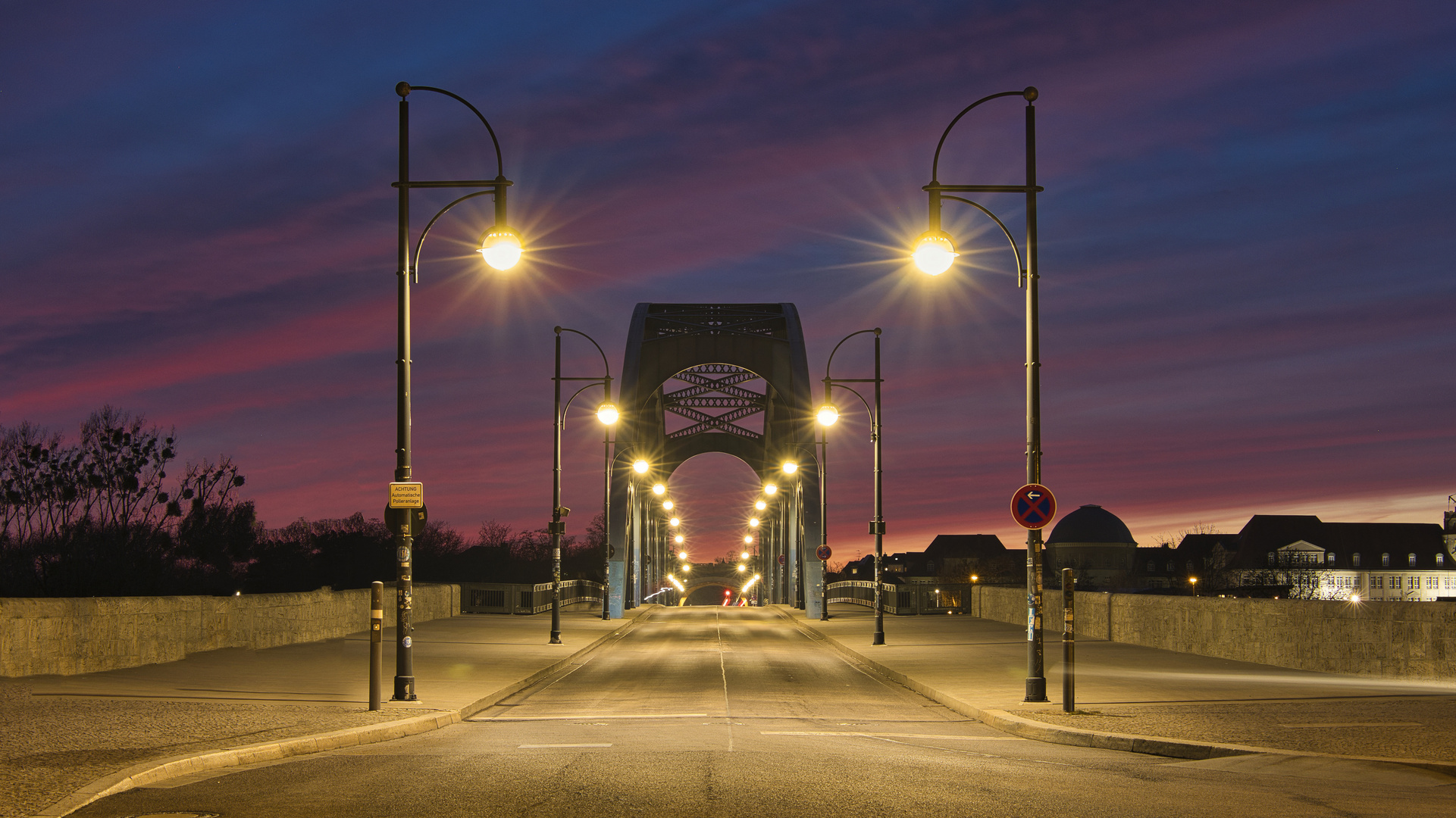 Sternbrücke in den Abendstunden