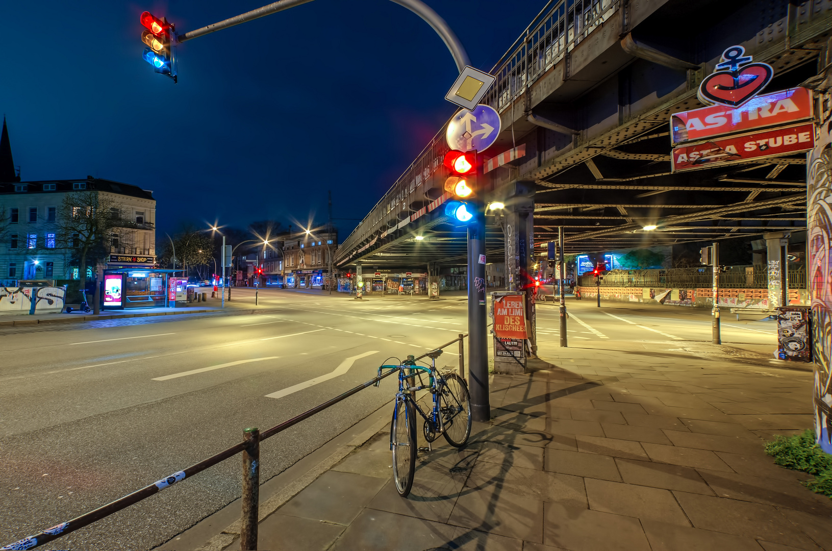 sternbrücke während der Ausgangssperre