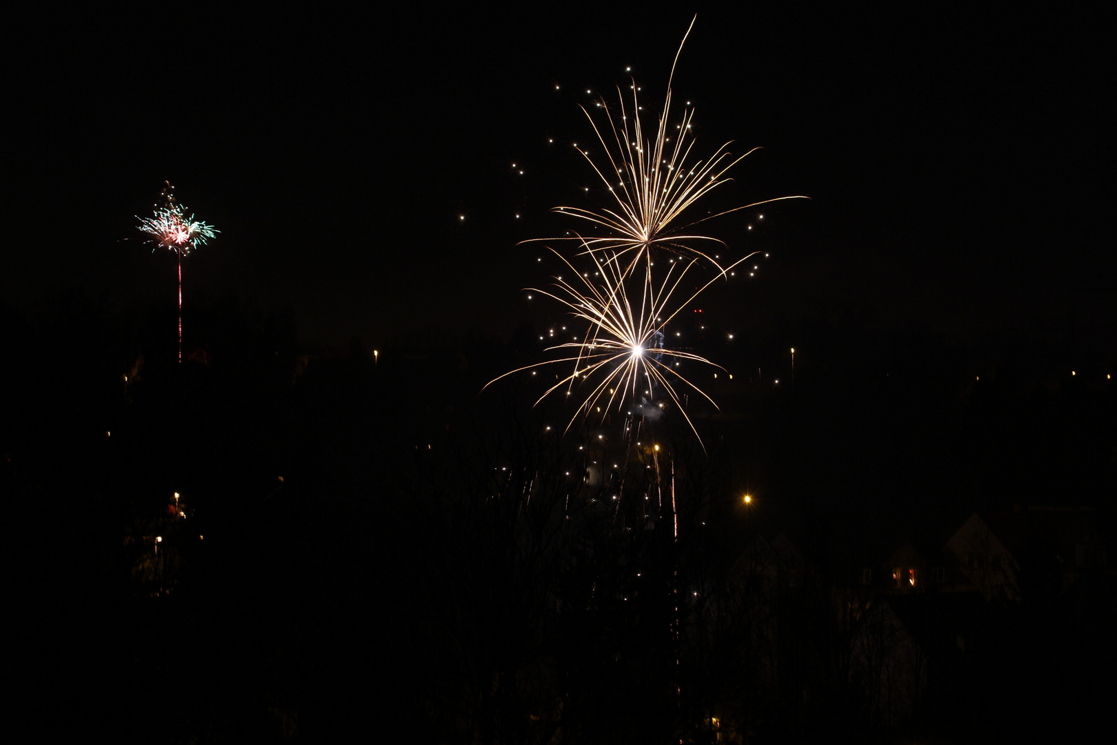 Sterne in der Silvesternacht