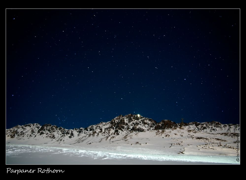 Sternen über dem Rothorn