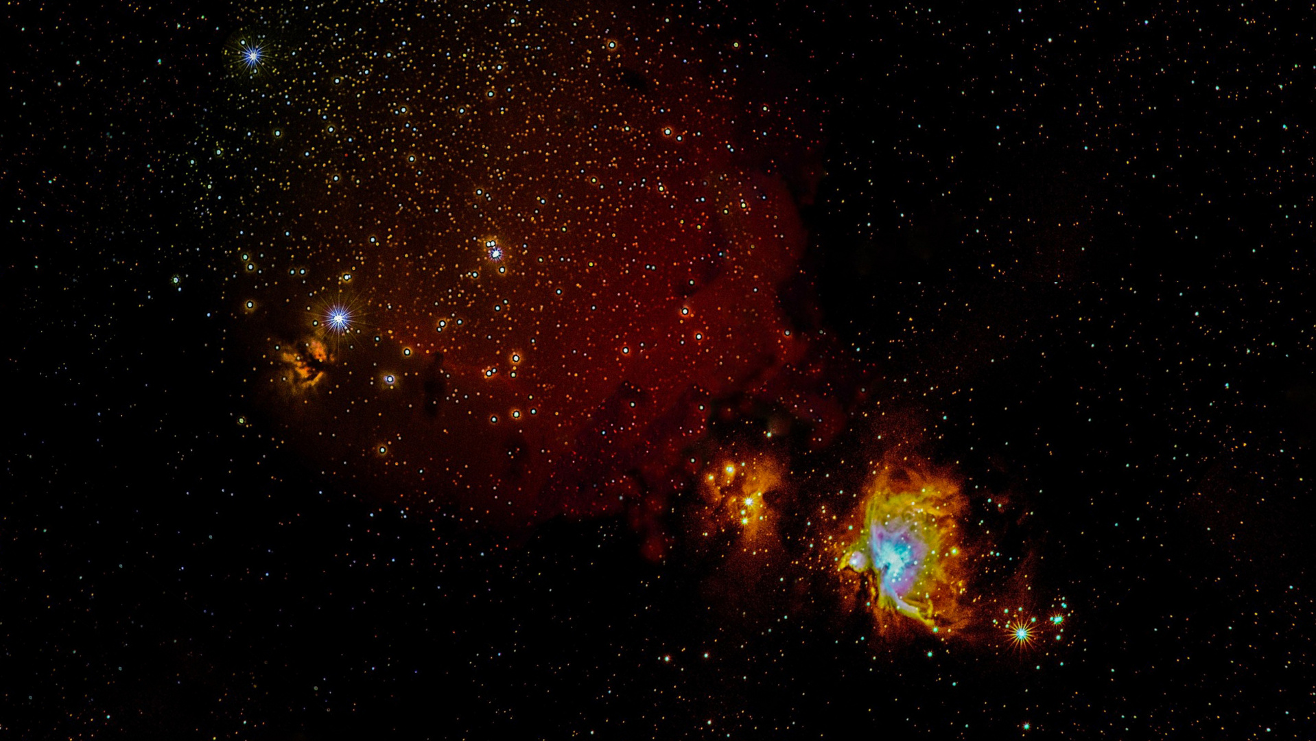 Sternenentehungsgebiet Orion (Widefield Aufnahme)