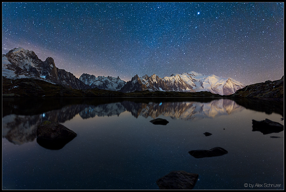 Sternenhimmel am Mont Blanc